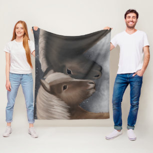 Manta Polar Afecto ártico: Caballos islandeses en embrión de n