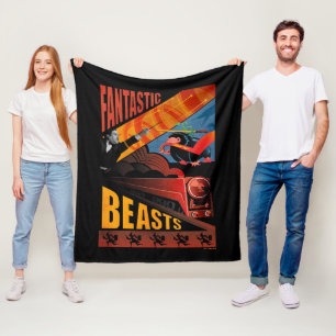 Manta Polar Afiche de venado de las bestias fantásticas de Ja