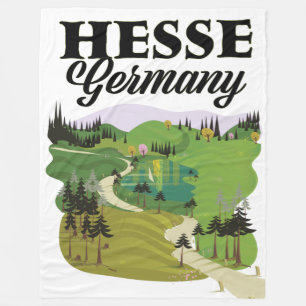 Manta Polar Afiche de viajes de Hesse Germany