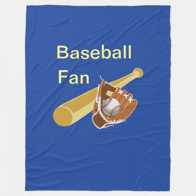 Manta Polar Aficionado del Béisbol (Anverso)