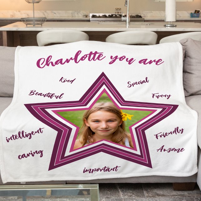 Manta Polar Afirmación: frazada moderna de fotos rosa (Subido por el creador)