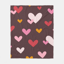 Manta Polar Aflutter Hearts