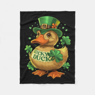 Manta Polar Afortunado Duck Shamrock Funny St Patricks Day Wat