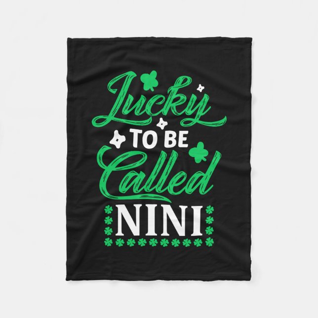 Manta Polar Afortunado Por Ser Llamado Nini (Anverso)