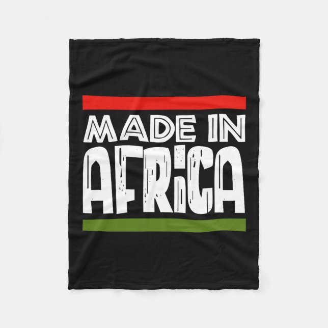 Manta Polar África: Historia negra, herencia africana (Anverso)