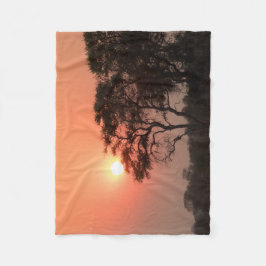 Manta Polar Africa Sunset Trees Naturaleza Paisajes Cielos