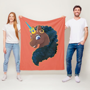 Manta Polar Afro Unicornio   Magico