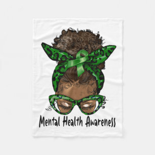 Manta Polar Afroamericana de Black Woman Mental Health Awaring