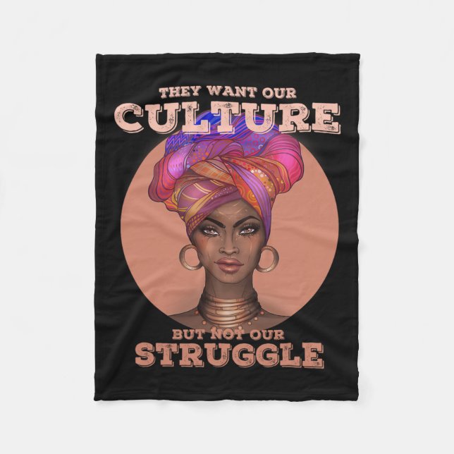 Manta Polar Afroamericano T Para Mujeres Cultura De Historia N (Anverso)