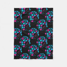 Manta Polar Afrodiva Turquesa y Rosa Caliente