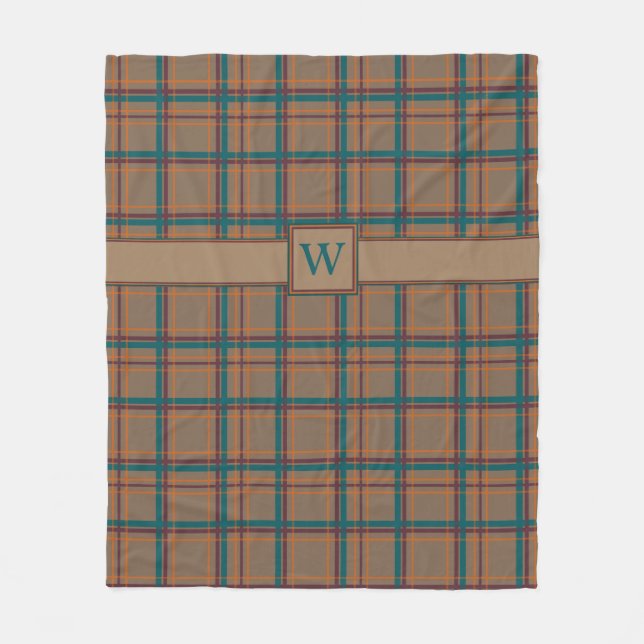 Manta Polar Agosto Moda Plaid Fleece Blanket (Anverso)
