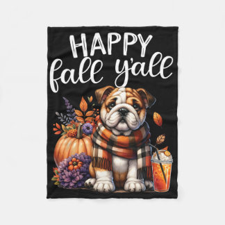 Manta Polar Agradecido Bulldog inglés bendecido y agradecido