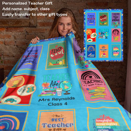 Manta Polar Agradecimientos por regalos personalizados de prof