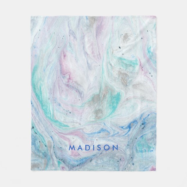 Manta Polar Agrega tu nombre | Mármol I (Anverso)