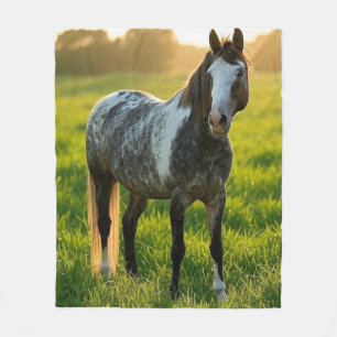 Manta Polar Agregar foto de caballo personalizar