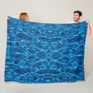 Manta Polar Agua de la piscina azul oscura