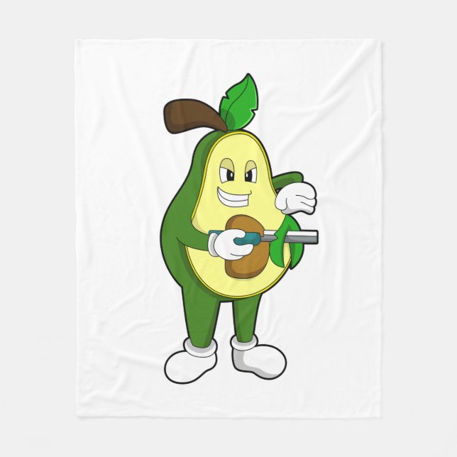 Manta Polar Aguacate como peluquero con Razor (Anverso)