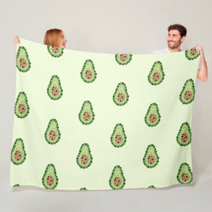 Manta Polar Aguacate en puntos