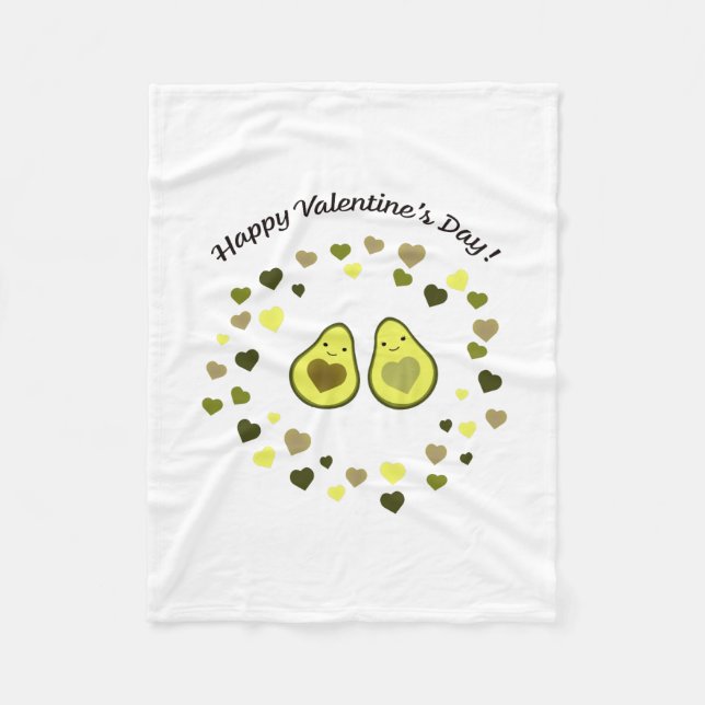 Manta Polar Aguacate Valentine (Anverso)