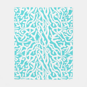 Manta Polar Aguamarina blanca náutica del modelo del arrecife