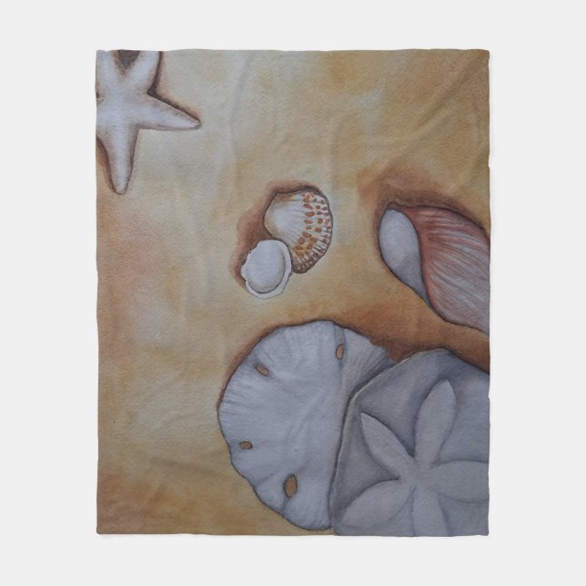 Manta Polar Aguas marinas en la costa (Anverso)