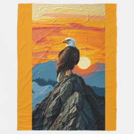Manta Polar Águila al Atardecer
