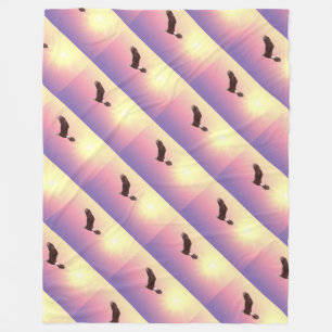 Manta Polar águila calva honra tropas arte patriótico estadoun