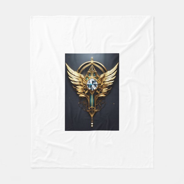 Manta Polar Águila de Diamante Crystal (Anverso)