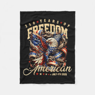 Manta Polar Águila Patriótica y Bandera 250 Años de Libertad J