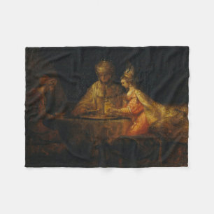 Manta Polar Ahasuerus Haman Esther Rembrandt Barroco bíblico
