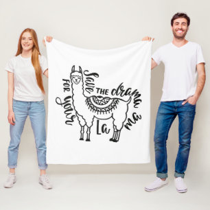 Manta Polar Ahorre el drama para su llama