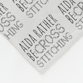 Manta Polar Aida Rather Be Cross Stitching Fun