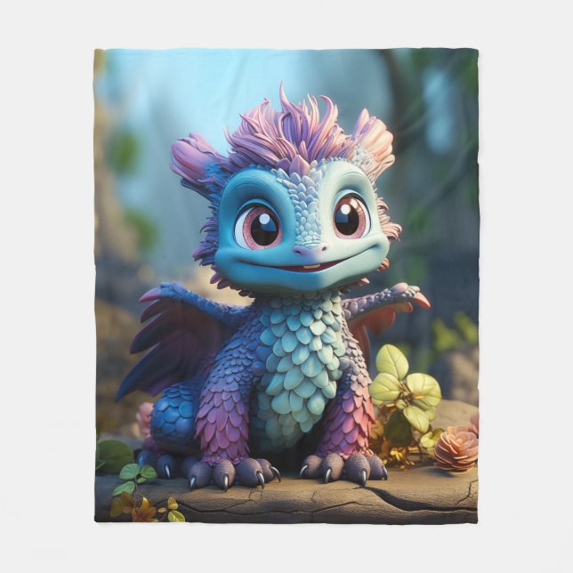 Manta Polar Aiden, un dragón caprichoso (Anverso)