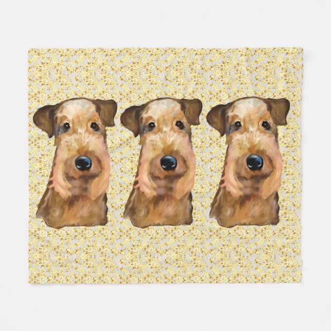 MANTA POLAR AIREDALE TERRIER (Frente (Horizontal))