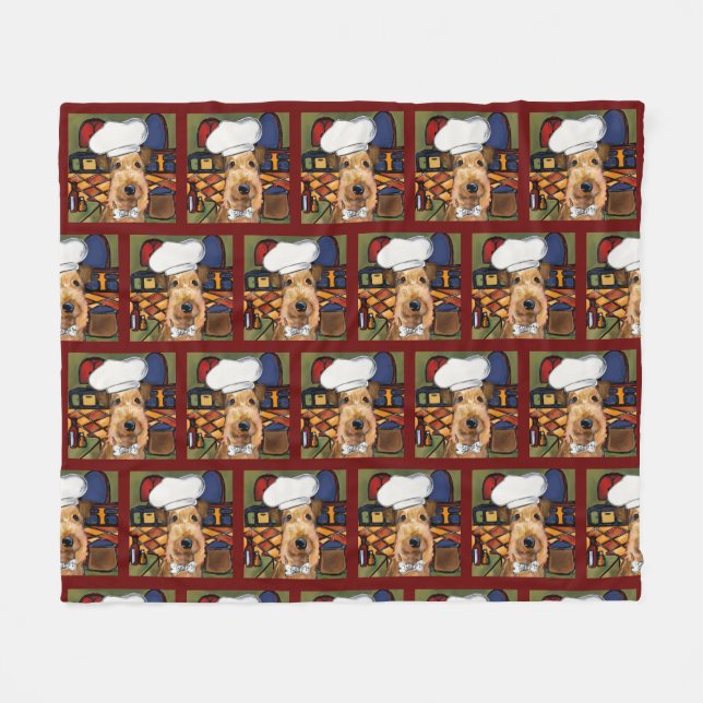 Manta Polar Airedale Terrier (Frente (Horizontal))