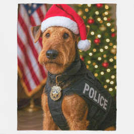 Manta Polar Airedale Terrier Holiday Card