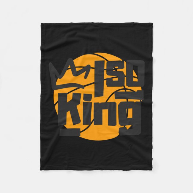 Manta Polar Aislamiento de baloncesto programa Rey Un Hombre (Anverso)