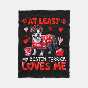 Manta Polar Al Menos Mi Terrier De Boston Me Ama San Valentín