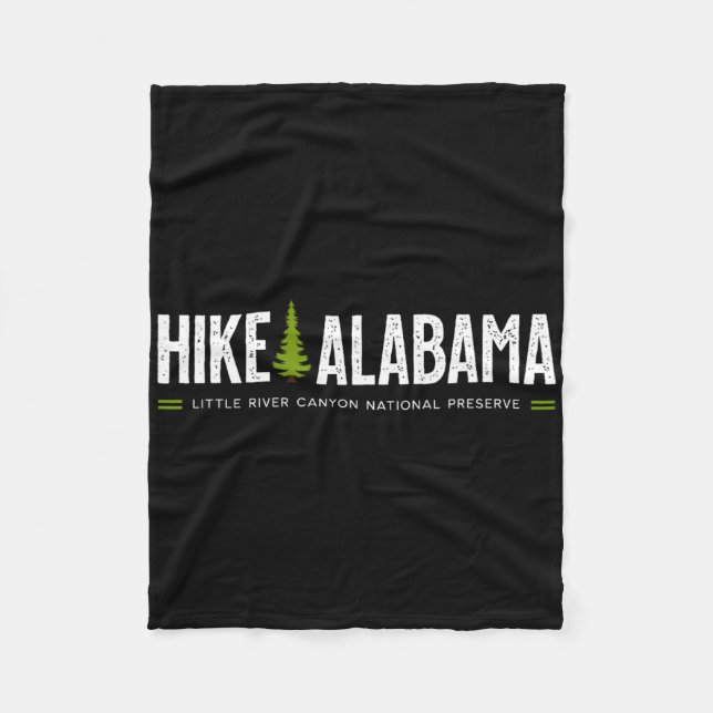 Manta Polar Alabama Hike Little River Canyon Tree Retro Graphi (Anverso)
