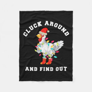 Manta Polar Alarma Y Descubre A Navidades Divertidos Pollos