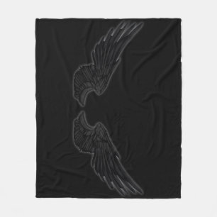 Manta Polar Alas del ángel negro caído