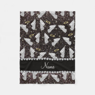 Manta Polar Alas negras conocidas de encargo del ángel del