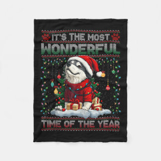Manta Polar Alaska Malamute Decoraciones de árboles de Navidad