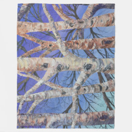 Manta Polar Alaskan Blue Birch Fleece Blanket