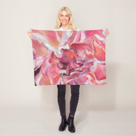 Manta Polar Alaskan Peonies en la pared
