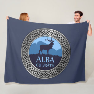 Manta Polar Alba Gu Brath Knot Fleece Blanket