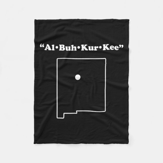 Manta Polar Albuquerque New Mexico Funny Phonetic Gag Gift  (Anverso)