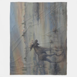 Manta Polar Alce Majestuoso