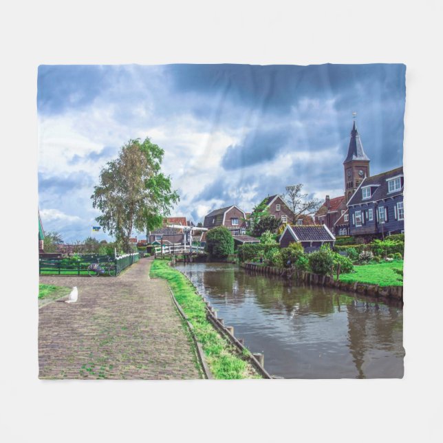 Manta Polar Aldea pesquera tradicional Marken, Países Bajos (Frente (Horizontal))