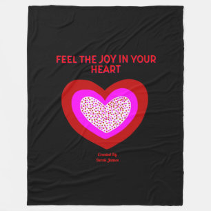 Manta Polar Alegre Corazón Grande Fleece Blanket